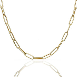 COLLAR ORO 18KL ESLABONES OVALADOS - 4MM - Longitud - Peso: 60cm-7.20 gr 