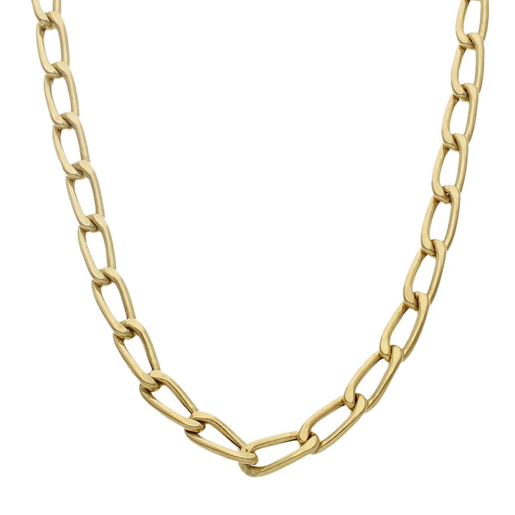 COLLAR ORO 18KL FIGARO - 7MM - Longitud - Peso: 60cm-30.70 gr 