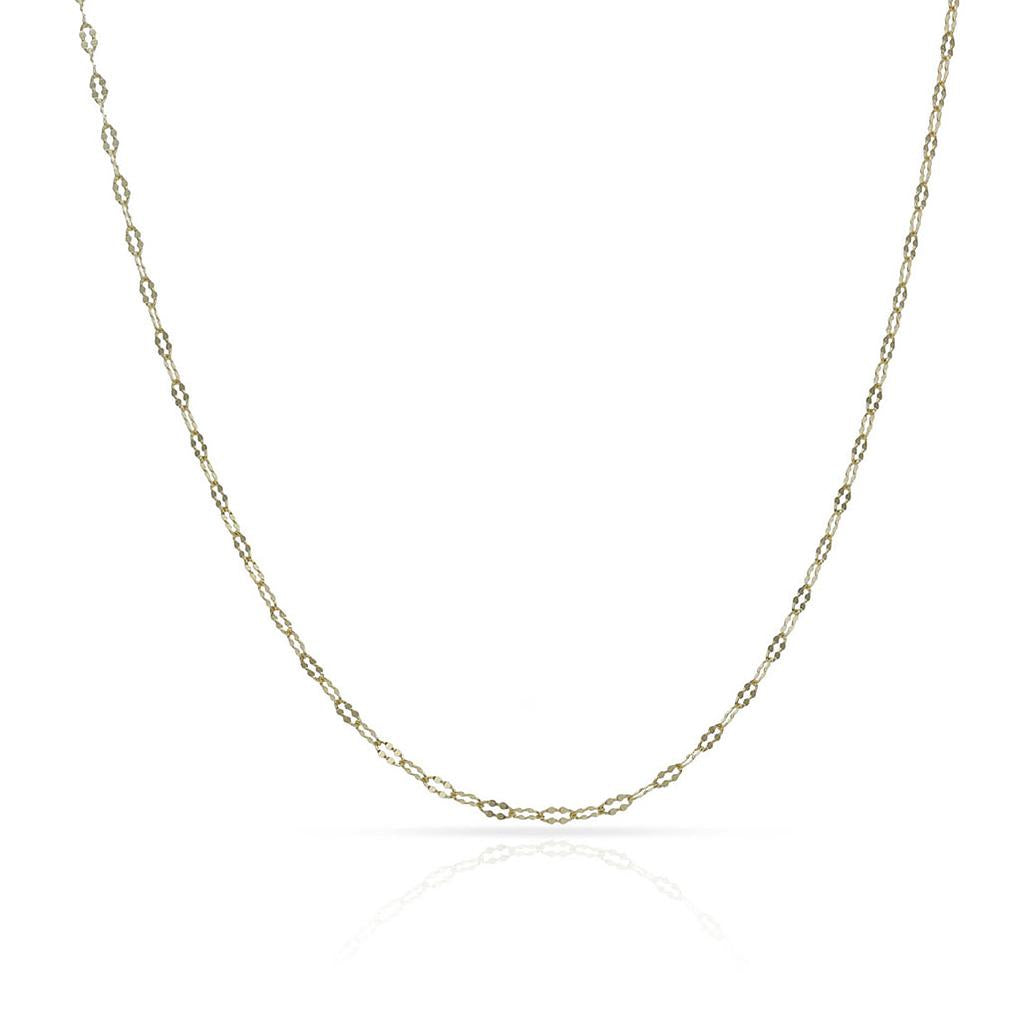 COLLAR ORO 18KL HUECO - 1MM - Longitud - Peso: 45cm-0.95 gr 