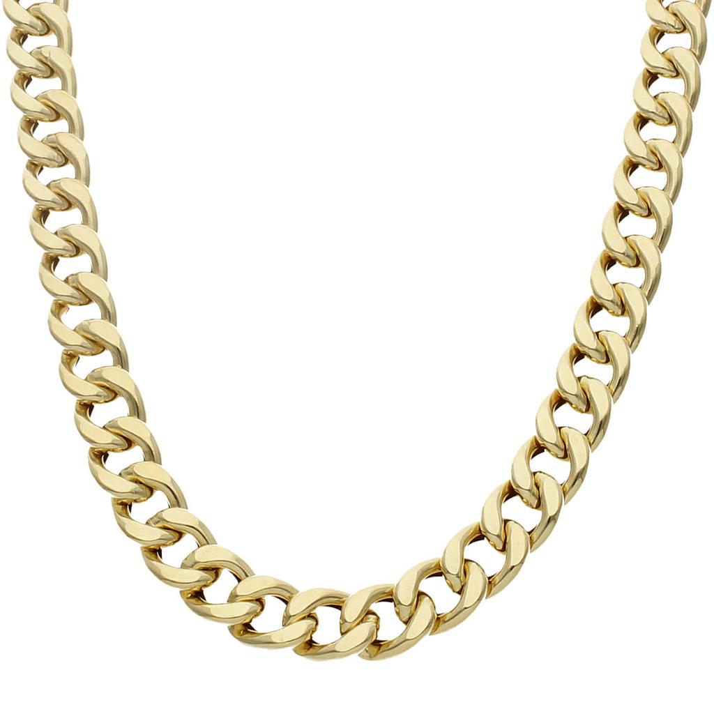 COLLAR ORO 18KL HUECO BARBADO - 11MM - Longitud - Peso: 60cm-56.80 gr 