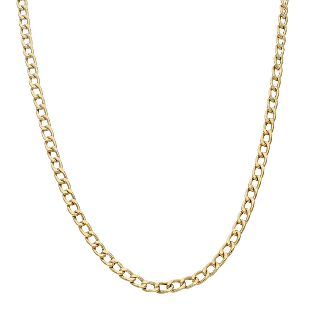 COLLAR ORO 18KL HUECO BARBADO - 3.50MM - Longitud - Peso: 50cm-8.25 gr 