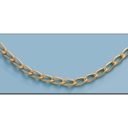 COLLAR ORO 18KL HUECO FIGARO - 9MM - Longitud - Peso: 60cm-48.10 gr 