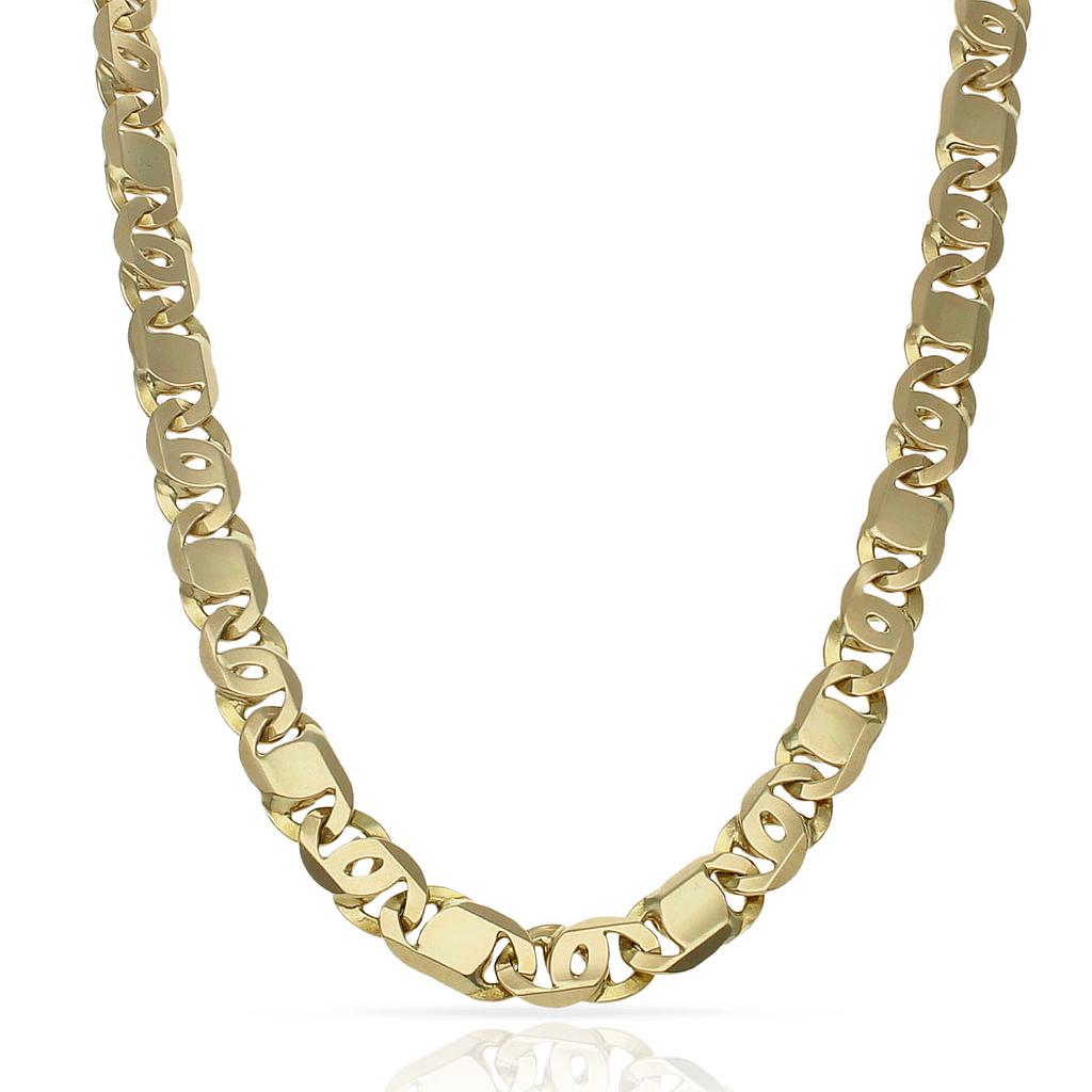 COLLAR ORO 18KL MACIZO - 9MM - Longitud - Peso: 50cm-91.25 gr 