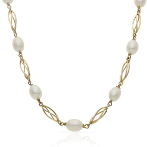 COLLAR ORO 18KL PERLA JOFA - Longitud - Peso: 50cm-10.55 gr 