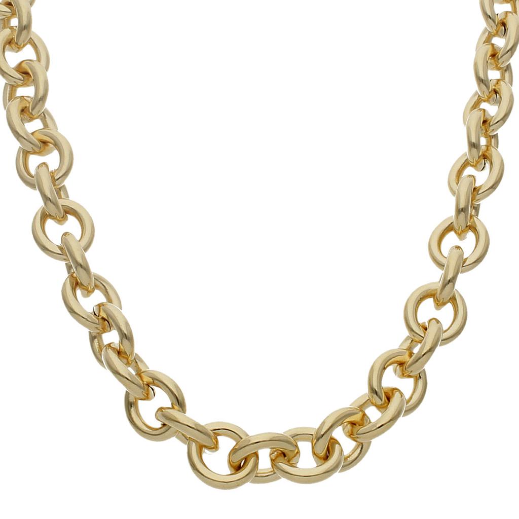 COLLAR ORO 18KL ROLOT HUECO - 12MM - Longitud - Peso: 60cm-30.00 gr 
