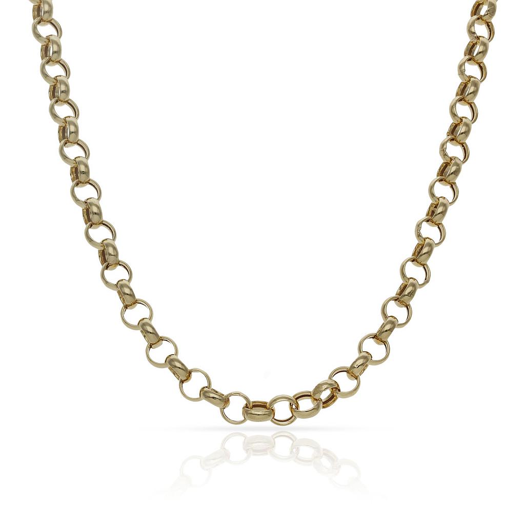 COLLAR ORO 18KL ROLOT HUECO - 4MM - Longitud - Peso: 50cm-6.70 gr 