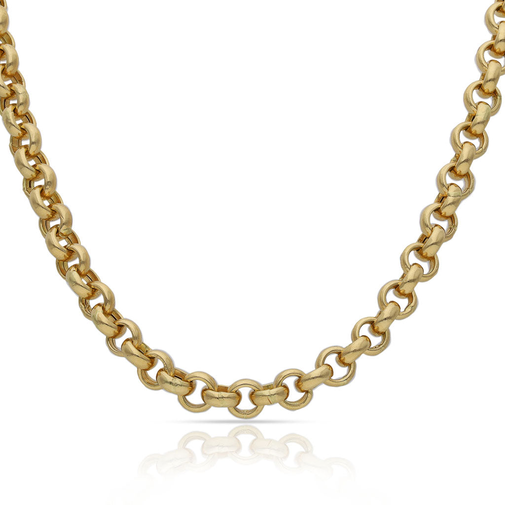 COLLAR ORO 18KL ROLOT MACIZO -  6MM - Longitud - Peso: 50cm-25.35 gr 