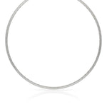 COLLAR ORO 18KL TALLADO BLANCO 4MM - Peso: 20.60 gr 