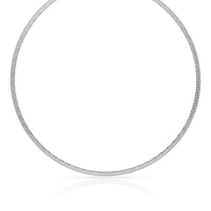 COLLAR ORO 18KL TALLADO BLANCO 4MM - Peso: 20.60 gr 
