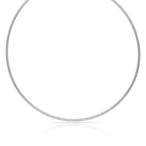 COLLAR ORO BLANCO 18KL - 2.50MM - Peso: 13.05 gr 