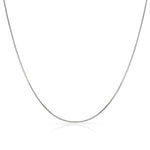 COLLAR ORO BLANCO 18KL COLA TOPO - Longitud - Peso: 50cm-3.65 gr 