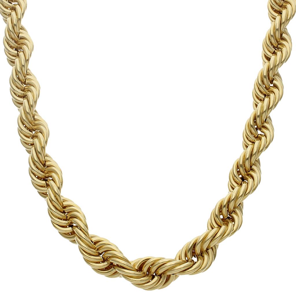 CORDON ORO 18KL SALOMONICO - 12MM - Longitud - Peso: 60cm-104.30 gr 