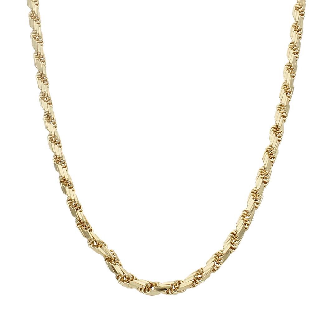 CORDON ORO 18KL SALOMONICO TALLADO 4.5MM - Longitud - Peso: 60cm-21.85 gr 