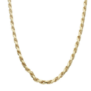 CORDON ORO 18KL SALOMONICO TALLADO 4.5MM - Longitud - Peso: 60cm-22.10 gr 