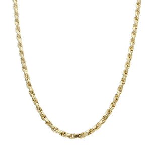 CORDON ORO 18KL SALOMONICO TALLADO - 4MM - Longitud - Peso: 50cm-14.75 gr 