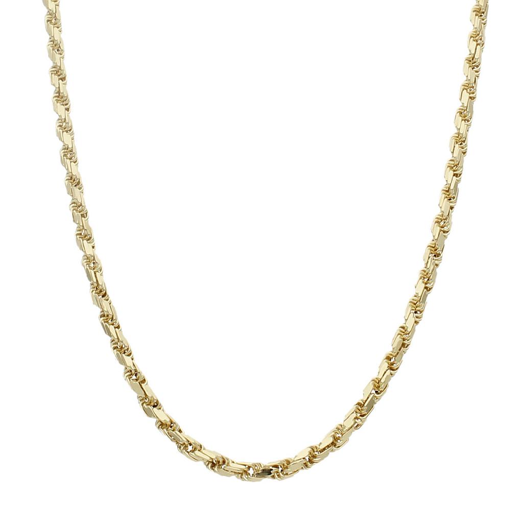 CORDON ORO 18KL SALOMONICO TALLADO - 4MM - Longitud - Peso: 50cm-15.35 gr 