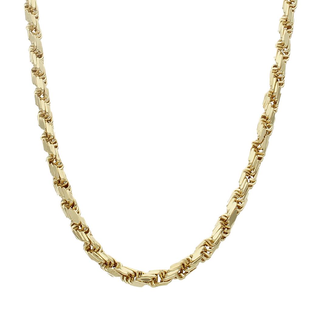 CORDON ORO 18KL SALOMONICO TALLADO -5.50MM - Longitud - Peso: 50cm-26.70 gr 