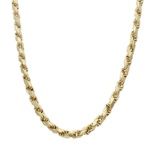 CORDON ORO 18KL SALOMONICO TALLADO -5.50MM - Longitud - Peso: 50cm-26.70 gr 