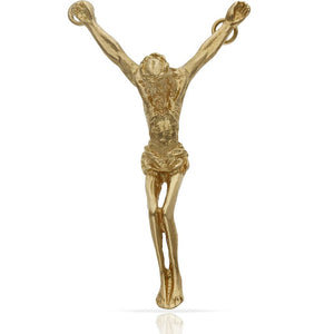 CRISTO DALI ORO 18KL - 26X47MM - Peso: 8.80 gr 