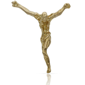 CRISTO DALI ORO 18KL - 31X39MM - Peso: 6.90 gr 