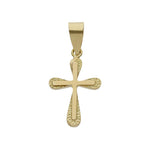CRUZ ORO 18KL - 10x16MM - Peso: 0.50 gr 