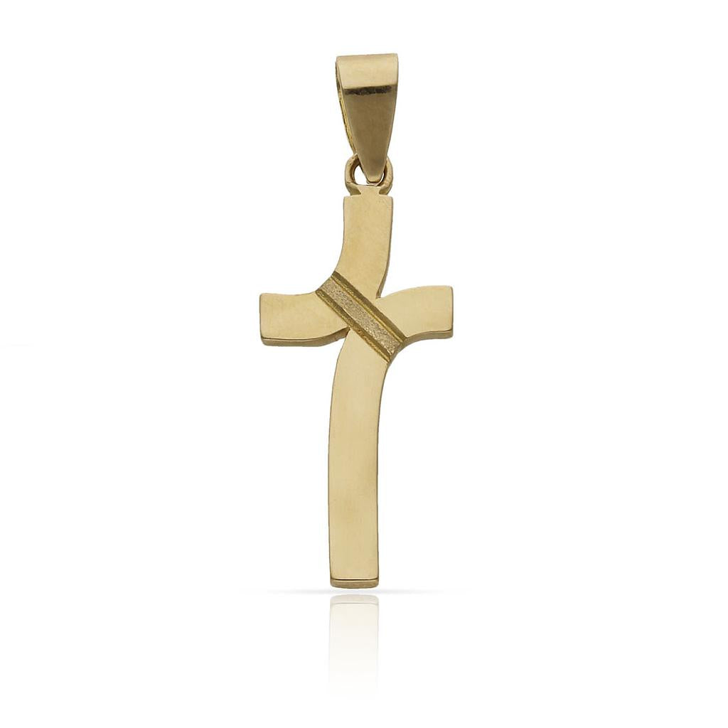 CRUZ ORO 18KL - 11x25MM - Peso: 1.25 gr 