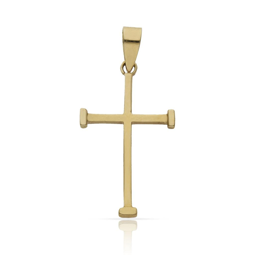 CRUZ ORO 18KL - 14x25MM - Peso: 1.25 gr 
