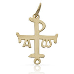 CRUZ ORO 18KL - 22x38MM - Peso: 2.75 gr 