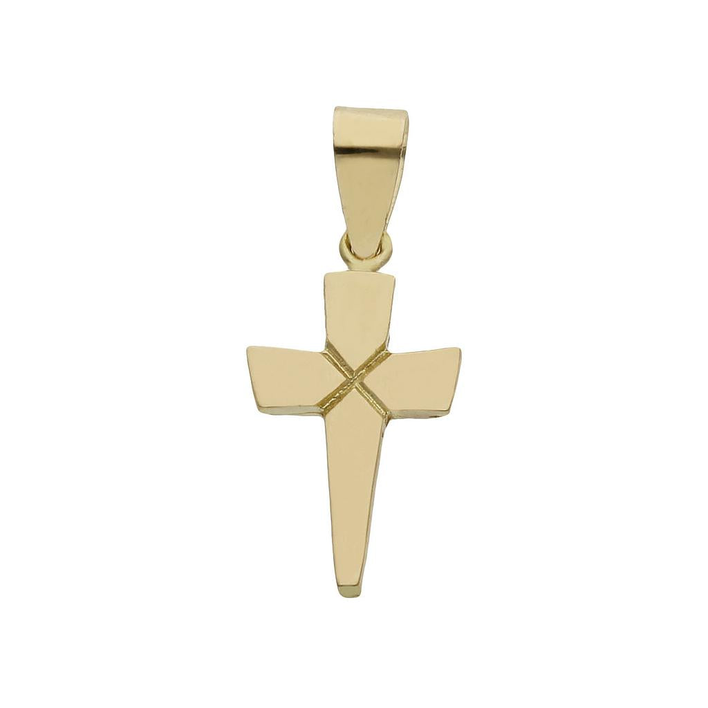 CRUZ ORO 18KL - 9x16MM - Peso: 0.70 gr 