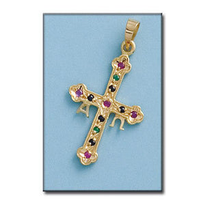 CRUZ ORO 18KL ASTURIANA - 15x26MM