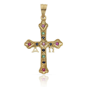 CRUZ ORO 18KL ASTURIANA - 20x32MM