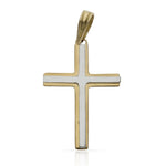CRUZ ORO 18KL BICOLOR - 18X26MM - Peso: 1.85 gr 