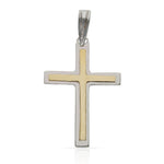 CRUZ ORO 18KL BICOLOR - 18X27MM - Peso: 1.70 gr 