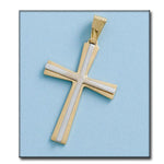 CRUZ ORO 18KL BICOLOR - 22X32MM - Peso: 2.15 gr 
