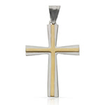 CRUZ ORO 18KL BICOLOR -22X33MM - Peso: 3.00 gr 