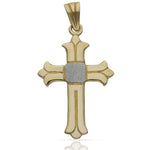 CRUZ ORO 18KL BICOLOR - 22X36MM - Peso: 3.45 gr 
