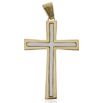 CRUZ ORO 18KL BICOLOR - 26X40MM - Peso: 5.40 gr 