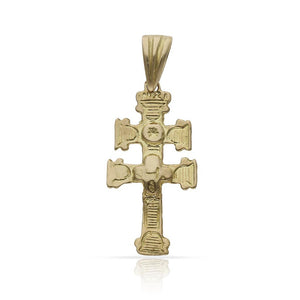 CRUZ ORO 18KL CARAVACA -14x27MM - Peso: 2.30 gr 