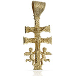 CRUZ ORO 18KL CARAVACA - 24X47MM - Peso: 11.40 gr 