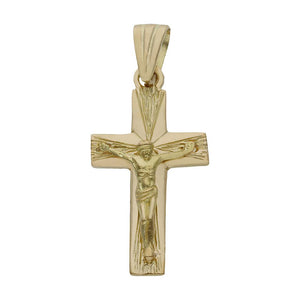 CRUZ ORO 18KL CRISTO - 15x29MM - Peso: 3.05 gr 