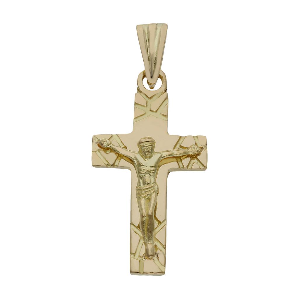 CRUZ ORO 18KL CRISTO - 15x29MM - Peso: 3.45 gr 