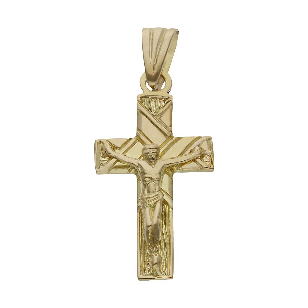 CRUZ ORO 18KL CRISTO - 15x29MM - Peso: 3.60 gr 