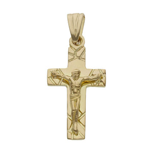 CRUZ ORO 18KL CRISTO - 15x29MM - Peso: 3.70 gr 