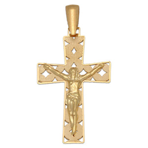 CRUZ ORO 18KL CRISTO - 16X27MM - Peso: 0.80 gr 
