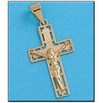 CRUZ ORO 18KL CRISTO - 16X28MM - Peso: 0.75 gr 