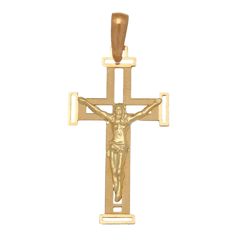CRUZ ORO 18KL CRISTO - 16X28MM - Peso: 0.80 gr 