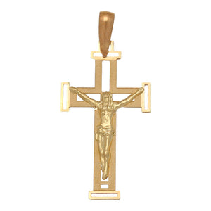 CRUZ ORO 18KL CRISTO - 16X28MM - Peso: 0.85 gr 