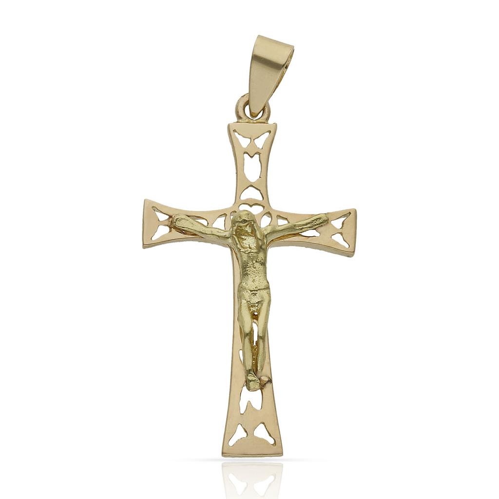 CRUZ ORO 18KL CRISTO - 16X30MM - Peso: 1.70 gr 