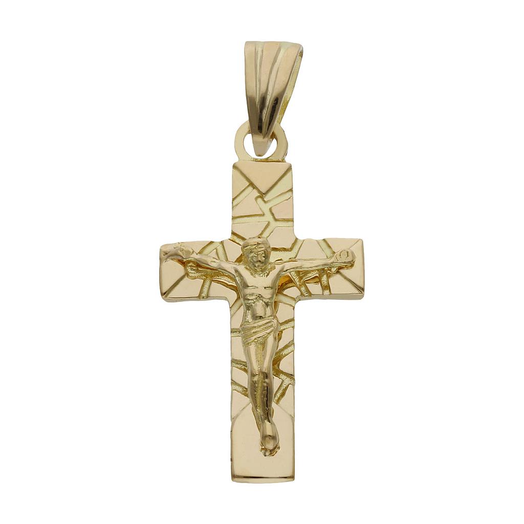 CRUZ ORO 18KL CRISTO - 16x30MM - Peso: 3.75 gr 