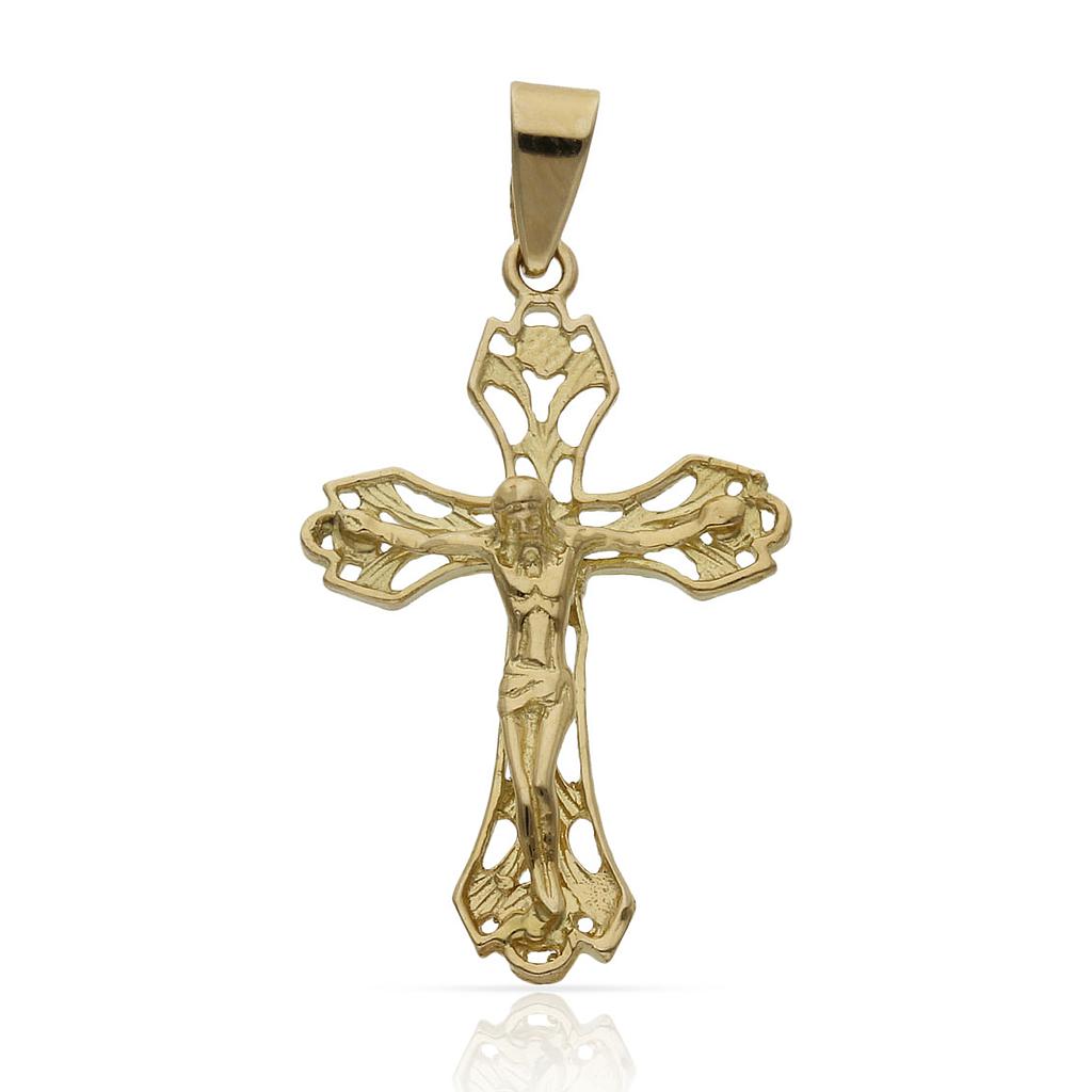 CRUZ ORO 18KL CRISTO - 17X28MM - Peso: 1.75 gr 